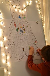 Coloriage géant de Noël